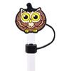 Serie Divertida Creativa de Calabazas Goma Suave PVC Tapa para Popote a Prueba de Polvo DIY Tapa Decorativa para Popote de Fiesta en stock