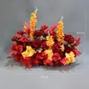 Boda Nueva Boda Auditorio Flecha Maceta Arte Floral Simulación Flor Colgante Camino de Flores Esquina de Flores Rojo Grande Utilería China