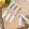 Cuchillo de fruta plegable de cerámica portátil para cocina multifunción pelador cuchillo de cerámica cuchillo para melón y fruta impresión de LOGO