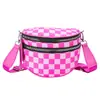 Bolso de hombro a cuadros transfronterizo, bolso de pecho casual y ligero, bolso tipo silla de montar de gran capacidad, bolso cruzado de moda para mujer, hecho a medida