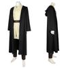Película Star Wars Episodio 1 cosplay Qui Gon Gold cos Traje traje Capa de Halloween