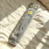 Bolsa de agua caliente larga para llenar con agua tibia, calentador de manos para niña, almohadilla térmica para el estómago, pies calientes, cubierta de tela de felpa larga linda, segura