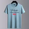 Camiseta de manga corta de color liso para hombre, verano, fina, holgada, de media manga, moderna, cuello redondo, camiseta interior, top casual versátil