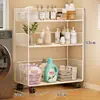 Estante de almacenamiento para baño, organizador de balcón junto a la lavadora, solución de almacenamiento multicapa para detergente de lavandería para el baño