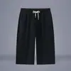 Pantalones Cortos de Verano 2026 Estudiante Shorts de Playa Shorts Largos Estilo Chino Nuevo Estilo Chino Algodón Lino Pantalones Casuales