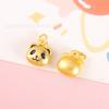 Sha Jin Guochao colgante pequeño carácter chino panda Cereza aleación gota aceite accesorios de joyería pulsera diy material de cuerda para pulsera