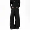 Pantalones Scimitar Patchwork Desconstruido Americano Marca de Tendencia Especial Hombres Nuevo Retro Holgado Moderno Versátil Trousers de Corte Limpio