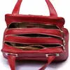 Bolsa Feminina de Couro Genuíno Estilo Europeu e Americano 2024 Bolsa de Mão Fashion e Mais Fácil de Combinar Bolsa Almofada Bolsa de Ombro para Mulheres de Meia-Idade
