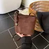 Bolsa Tiracolo Balde Casual Transfronteiriça Grande Capacidade Simples Moda Outono 2026 Versátil Casual Personalizada Tendência