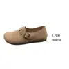 Zapatos planos retro Birkenstock transfronterizos para mujer, zapatos casuales de hebilla a la moda, cómodos para ir al trabajo, con elevación interna de altura, adecuados para usar al aire libre, estilo slip-on