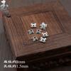 Colgante Xizang Yinfu Ping An Colgante Hoja Perla de Agujero Grande Forma de Giro Accesorios de Buena Suerte El Mejor Amigo de Pareja Material DIY