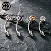 Nuevo Anillo para Ceja Banana de Titanio G23 de Amazon, Stud para Ceja, Bolas de Garra de Dragón, Joyería para Piercing de Aleación de Titanio F136 Anillo para Ceja