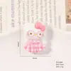 Gatinho Criativo de Óculos Acessórios de Resina Xadrez Desenho Animado Handmade Joias DIY Grampo de Cabelo Infantil Material para Sapato