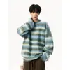 Nueva colección otoño/invierno 2026: Suéteres de rayas estilo chino retro americano, prendas de punto holgadas para hombres y mujeres, tops de punto modernos y únicos