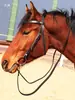 Riendas de Agua de Piel de Vaca Ordinaria (Riendas de Línea) Bocadillos para caballos, Juego completo de suministros, Arneses para caballos, Bocadillos para caballos enanos grandes y pequeños