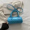 Bolso de lunares de nicho súper popular para mujer, nuevo y exquisito minibolso cruzado versátil 2026, bolso cilíndrico de mano más vendido