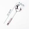 Utensílios de cozinha de aço inoxidável Cozinha Cozinhar Conjunto de sete peças Colher de sopa de scoador frito para uso doméstico Grande Scolander Pot Brindes promocionais