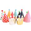 Celebridade on-line ins11 conjunto bola de pêlo chapéu de aniversário decoração de festa de aniversário infantil coroa protagonista vestir chapéu triângulo