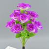 Photing Pantalla Fábrica Venta al por Mayor Simulado 12 Cabezas Jardín Paisajismo Decoración del Hogar Adornos Simulación Rosa Ramo de Flores Falsas