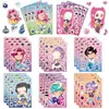 8 Lindas Pegatinas de Rompecabezas de Chicas Cazadoras de Demonios de Dibujos Animados para Cuadernos, Maletas, Tabletas, Divertidas Pegatinas Impermeables para Niños al por Mayor