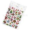Adesivos de Natal Cross Border Crianças Desenhos Animados Decoração de Férias Adesivos 3D Estéreo Papai Noel Decoração Adesivos de Bolhas