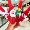 [Etiquetado] Regalo de Jardín de Infancia Anillo a Presión Navideño Regalo de Peluche Regalo de Nochebuena Pulsera