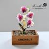 Flor falsa película de impresión 3D tacto pequeño Flor artificial Phalaenopsis planta verde artificial decoración de interiores fabricantes simulación planta verde