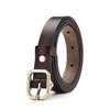 Nuevo cinturón de cuero para mujer, cinturón de cuero genuino con hebilla de pasador, corte completo de piel de vaca, cinturón de moda casual trendy para falda