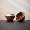 Estilo Silencioso Cerâmica Grossa Japonesa Tanque de Borra de Chá para Água de Construção Pontão de Água Acessórios para Cerimônia do Chá Tanque de Armazenamento de Água de Lama de Rocha Velha Bolha Seca Cerâmico