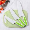 Juego de cuchillo para fruta y tabla de cortar, suplemento alimenticio para bebés, tabla de cortar de clasificación de doble cara, cuchillo de juguete de plástico para cortar y pelar verduras para niños