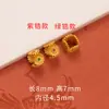Retención de Color Fuerte Arena Dorada Accesorios Joyería DIY Oro Antiguo Circonita Microincrustada Separadores de Cuentas Cuentas de Barril Colgante para Pulsera Trenzado con Cuentas
