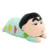 Brinquedo de Boneca de Pelúcia Pijama Shinchan Pelúcia Macia 45cm Bicho de Pelúcia Verde Crayon Shinchan Boneca para Abraçar Recheada com Pelúcia Macia Adorável Travesseiro de Dormir e Brinquedo de Personagem de Desenho Animado para Crianças Meninas Aniversário ou Feriado
