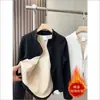 Camada Base Grossa Graphene Slim-Fit com Forro de Lã Roupa Térmica Feminina Jaqueta de Lã
