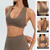 Top de Yoga Halter de Cuello Profundo en V para Mujer con Almohadillas Extraíbles en el Pecho, Sujetador Deportivo de Fitness para Pilates con Diseño de Triángulo Hueco en la Espalda