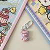 Llavero con diseño de panda pequeño de dibujos animados, bonito bolso de mano para estudiante, bolso de regalo colgante, accesorios creativos, regalo de joyería para niños.