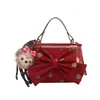 Bolso Cruzado Retro de Lunares y Corazón para Niña Bolso de Hombro Moda Niñas Bolso de Cadena Nuevo Bolso Cubo Pequeño para Niñas