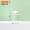Garrafas PET de boca larga para atacado 100ml garrafas plásticas dosadoras garrafas de amostragem de boca larga garrafas transparentes de grau alimentício para medicamentos garrafas vazias