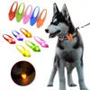 Colgante LED Antiperdida Nocturna para Mascotas Advertencia de Seguridad Colgante Intermitente para Perro Etiqueta Colgante para Collar de Perro y Gato