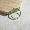 Cor Pintada Anel Liso Fivela de Mola Chaveiro Argola Aberta Pingente Decoração Ferragens Acessórios para Chaveiro Atacado