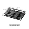 Portavasos octagonal de acero inoxidable con recubrimiento negro, estante comercial para vasos de cerveza, estante para vinos, almacenamiento y exhibición para vasos de bar