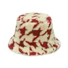 Chapéu de bacia pequeno para o outono e inverno da Amazon, com visual moderno, chapéu quente de moda europeia e americana, chapéu de pescador xadrez pied-de-poule de inverno