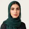 Bufanda Larga Lisa de Chifón de Terciopelo de Alta Calidad y Sofisticada, Pañuelo para la Cabeza con Cabeza de Diamante, Bufanda de Gasa Estilo Malayo Nuevo Kashkha