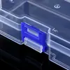 Caja Rectangular de Plástico Transparente con Cierre Caja de Muestras Caja para Empaque de Componentes de Repuesto Caja de Almacenamiento de Herramientas de Escritorio