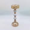 Candelabro Europeo de Copa de Vino Hierro Galvanizado Dorado Candelabro Simple Romántico Mesa de Comedor Cena a la Luz de las Velas Decoración de Boda