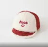 Gorro de Invierno para Bebé de Lana de Cordero con Visera Estilo Pato para Niños y Niñas Versión Coreana Sencillo con Letra Engrosado Cálido Gorra de Béisbol a Prueba de Viento
