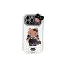 Adecuado para funda de teléfono Apple 17 anticaída con textura de cuero y ventana grande, iPhone 16 Pro Max diseño de pajarita, 15 piezas de dropshipping