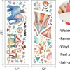 Adesivos de Parede de Animais de Circo Desenho Animado Elefante Ursinho de Pelúcia Tenda Autoadesivo Pintura Pônei Balões Adesivos de Decoração de Parede
