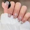 Arte de Uñas Blanco Popular Copo de Nieve Ins Pegatinas Decoraciones de Copos de Nieve Navideños Populares Pegatinas Adhesivas para Uñas Maquillaje