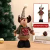 Muñeca Navideña Rosa Nueva Lentejuela Muñeco de Nieve Navideño Retráctil Decoración Navideña Exhibición de Ventana