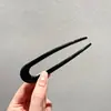 Grampo de Cabelo em Formato de Coque em U Estilo Chinês Novo, Presilha de Cabelo Simples e Moderna em Formato de U para Mulheres, Grampo de Cabelo para Penteados Coques na Nuca, Acessório de Cabelo